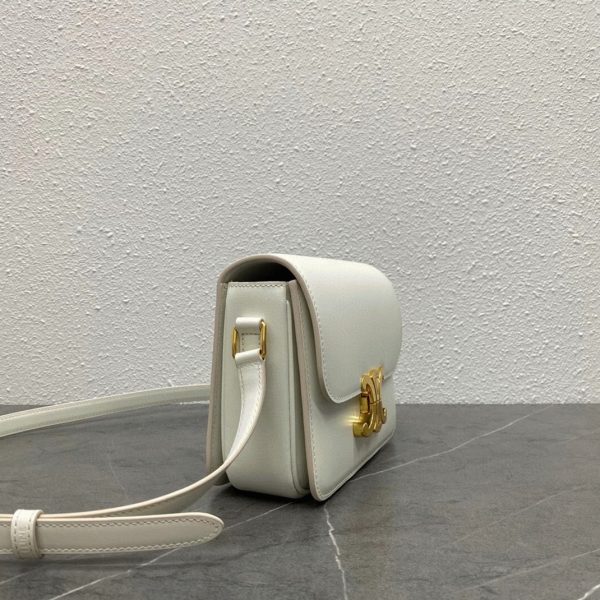 Réplique Celine Triomphe Adolescent Sac en blanc – Image 4