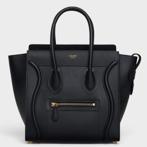 Réplique Celine Micro Luggage Fourre-tout Sac en noir