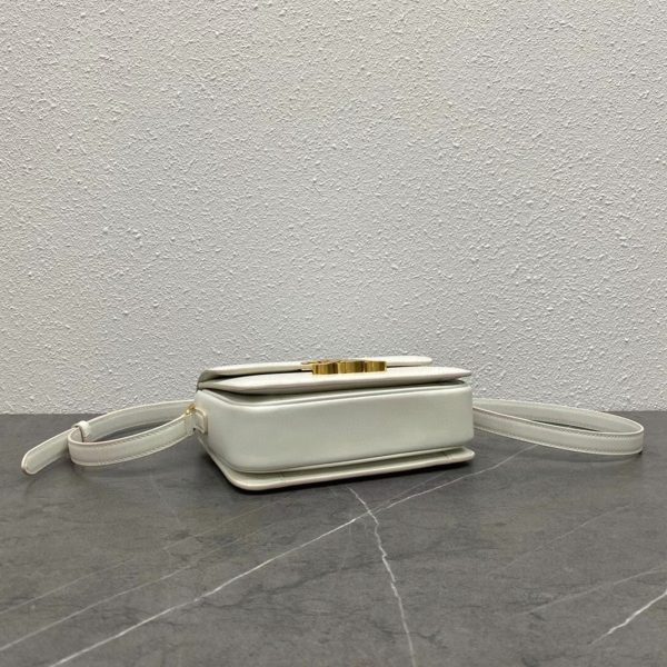 Réplique Celine Triomphe Adolescent Sac en blanc – Image 3