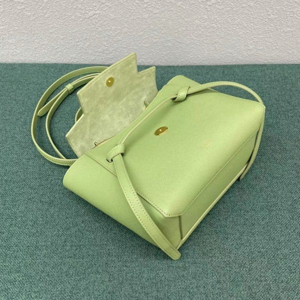 Faux Celine Belt Nano Sac en sauge – Image 13
