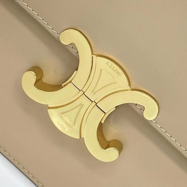 Imitation Celine Triomphe Moyen Sac en nude – Image 3