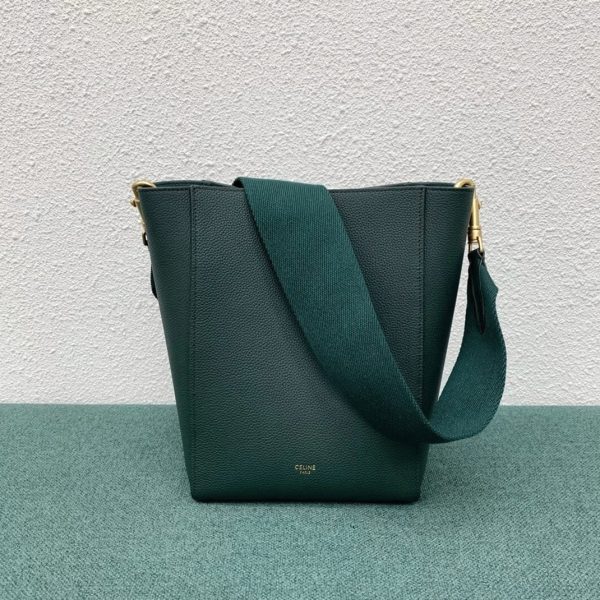 Réplique Celine Sangle Petit Bucket Sac en amazone cuir de veau – Image 8