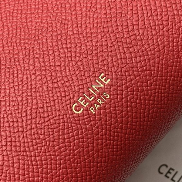 Contrefaçon Celine Belt Nano Sac en rouge – Image 3