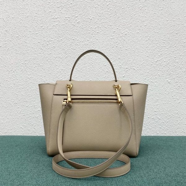 Faux Celine Micro Belt Sac en taupe clair – Image 12