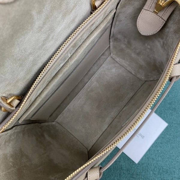Faux Celine Micro Belt Sac en taupe clair – Image 10