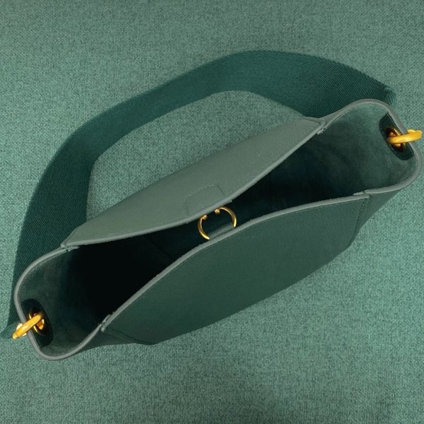 Réplique Celine Sangle Petit Bucket Sac en amazone cuir de veau – Image 5