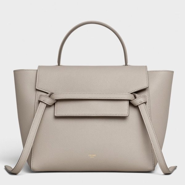 Faux Celine Micro Belt Sac en taupe clair
