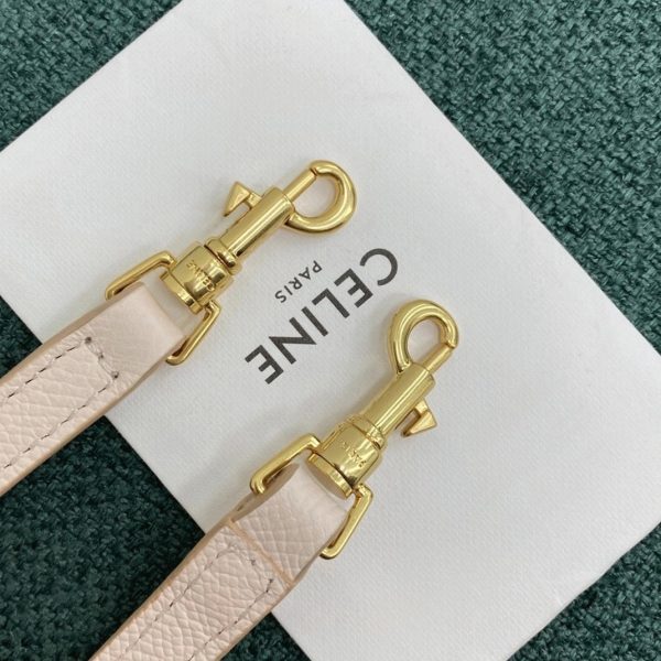 Faux Celine Belt Nano Sac en rose pâle – Image 8