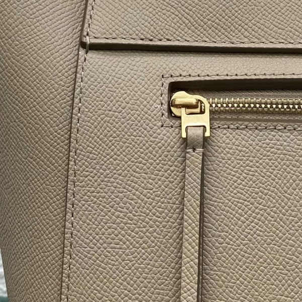 Faux Celine Micro Belt Sac en taupe clair – Image 8