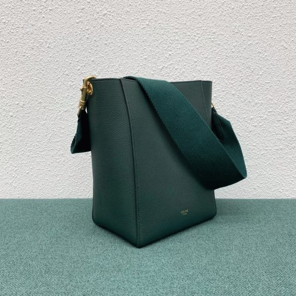 Réplique Celine Sangle Petit Bucket Sac en amazone cuir de veau – Image 2