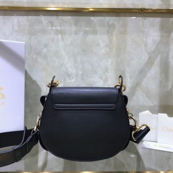 Contrefaçon Chloe Petit Sac Tess à bandoulière en cuir de veau noir – Image 10