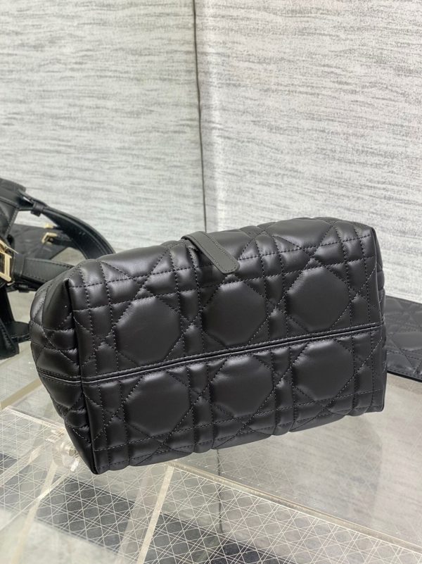 Réplique Petit Sac Toujours Dior en veau macrocannage noir – Image 8