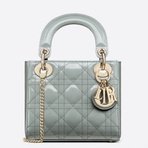 Réplique Mini Sac Lady Dior avec chaîne en gris
