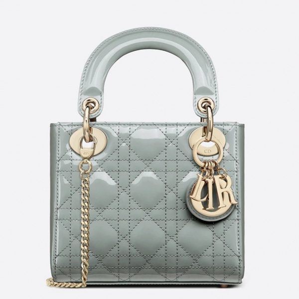 Réplique Mini Sac Lady Dior avec chaîne en gris