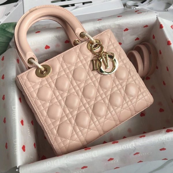 Réplique Sac Lady Dior Medium en poudre – Image 4