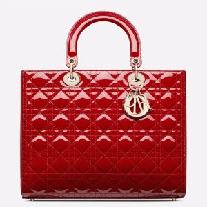 Fausse Sac Lady Dior Large en rouge