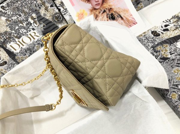 Imitation Sac Dior Caro Medium en beige – Image 7