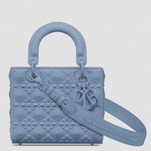 Réplique Petit Sac Lady Dior My ABCDior en veau denim avec motif diamant