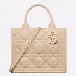 Réplique Petit Sac Dior Book Tote avec bandoulière en beige
