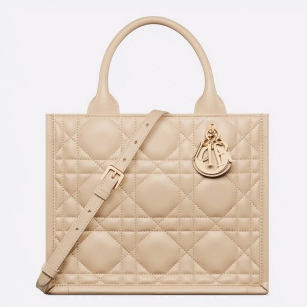 Réplique Petit Sac Dior Book Tote avec bandoulière en beige