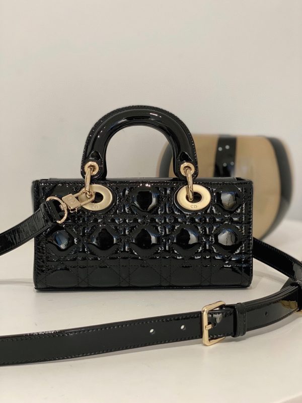 Fausse Petit Sac Lady D-Joy en noir – Image 7