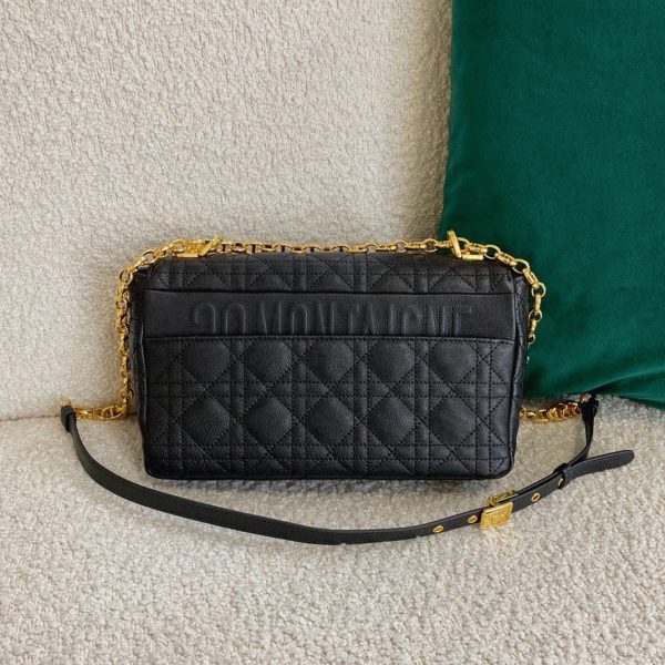 Fausse Sac Dior Caro Medium en noir – Image 5