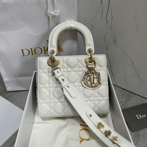 Faux Petit Sac Lady Dior My ABCDior en blanc – Image 2