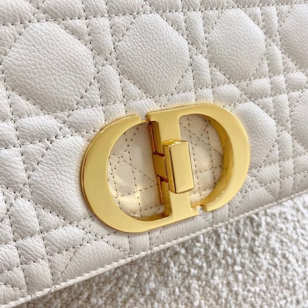 Réplique Sac Dior Caro Medium en blanc – Image 9