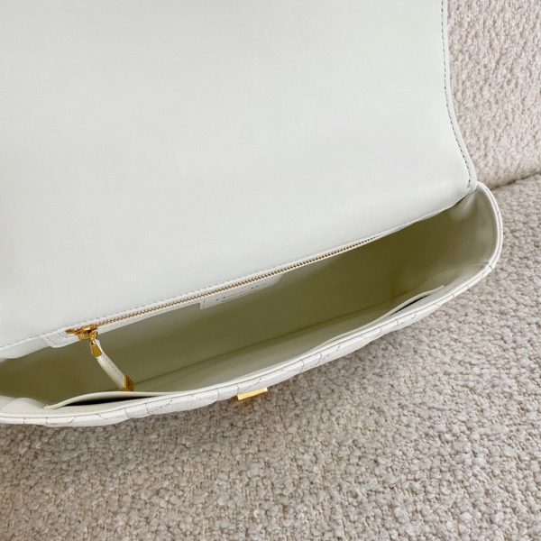 Réplique Sac Dior Caro Medium en blanc – Image 3