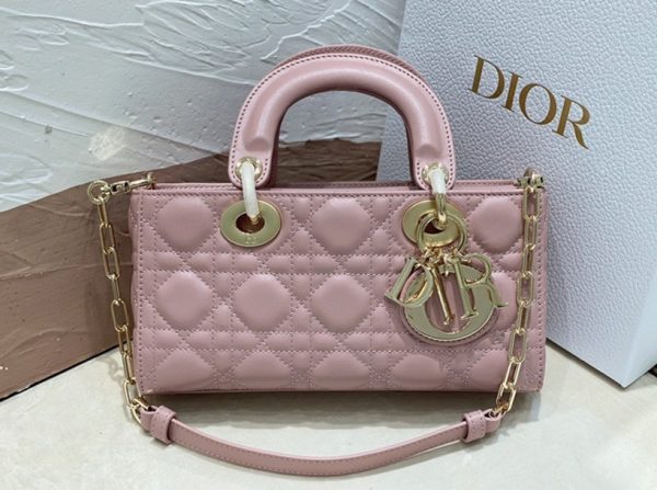 Fausse Petit Sac Lady D-Joy en rose pivoine – Image 4