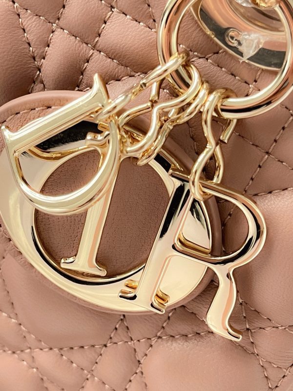 Imitation Petit Sac Lady Dior My ABCDior en rose poudré – Image 2