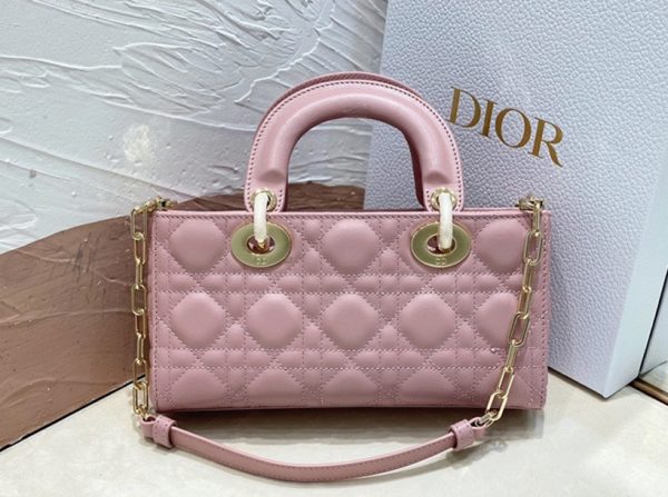 Fausse Petit Sac Lady D-Joy en rose pivoine – Image 10