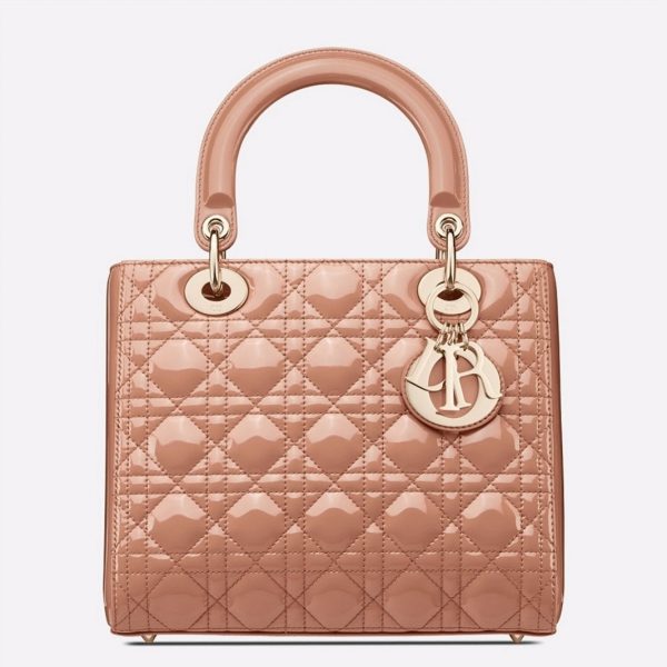 Réplique Sac Lady Dior Medium en rose poudré