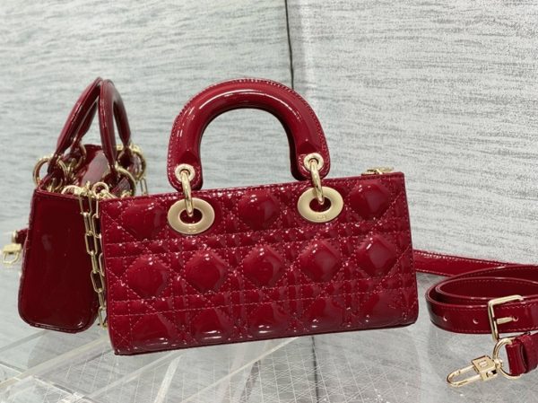 Imitation Petit Sac Lady D-Joy en rouge – Image 9