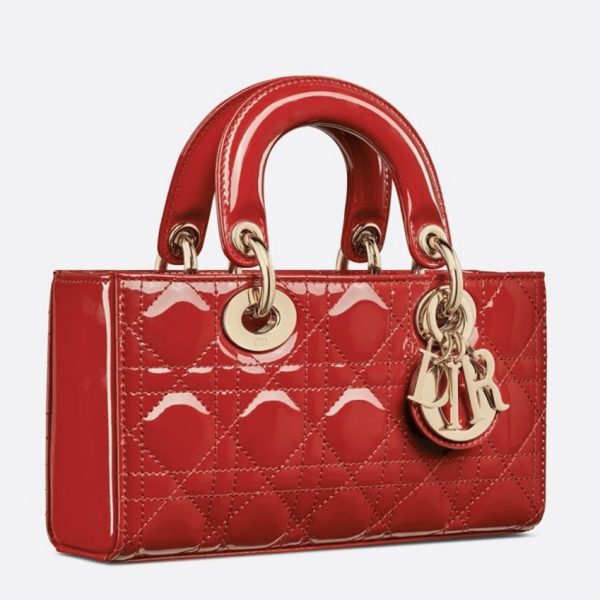 Imitation Petit Sac Lady D-Joy en rouge