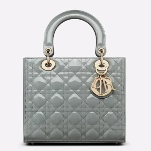 Imitation Sac Lady Dior Medium en gris