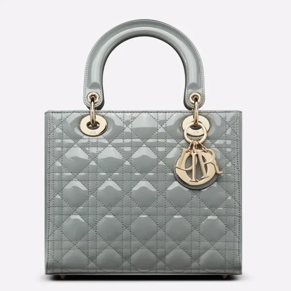 Imitation Sac Lady Dior Medium en gris
