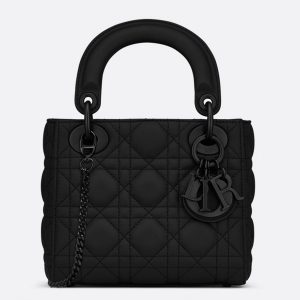 Réplique Mini Sac Lady Dior avec chaîne en noir