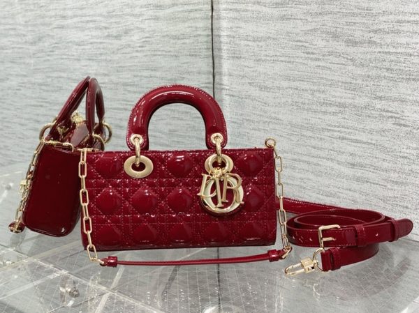 Imitation Petit Sac Lady D-Joy en rouge – Image 3