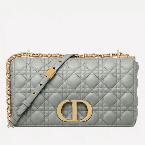 Contrefaçon Sac Dior Caro Large en gris
