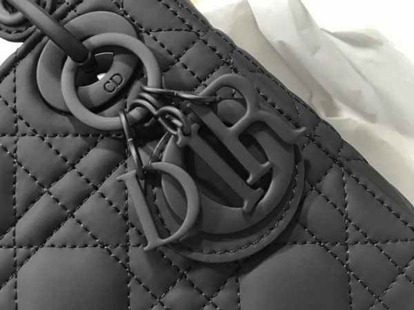 Réplique Mini Sac Lady Dior avec chaîne en noir – Image 8