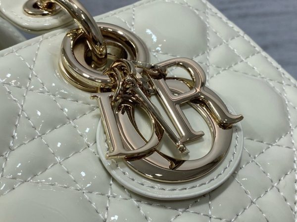 Contrefaçon Petit Sac Lady D-Joy en blanc – Image 7