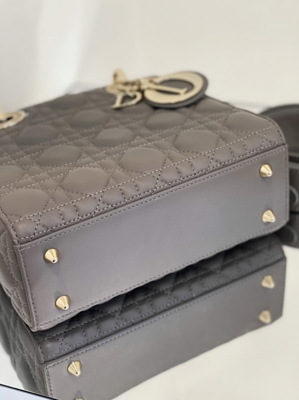 Fausse Petit Sac Lady Dior My ABCDior en gris acier – Image 8