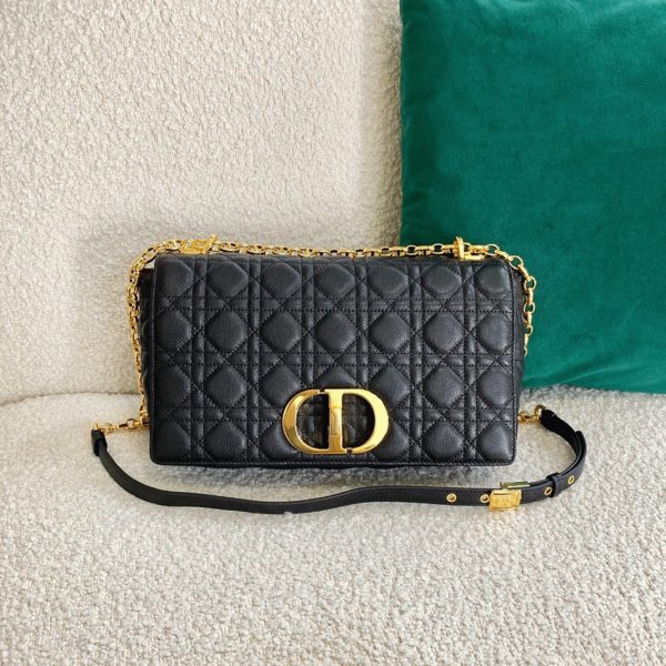 Fausse Sac Dior Caro Large en noir – Image 5