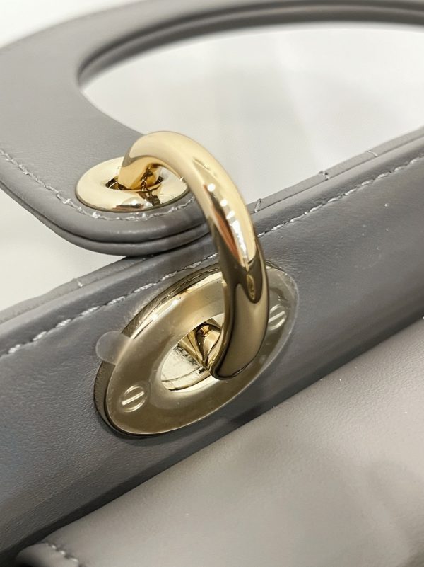 Fausse Petit Sac Lady Dior My ABCDior en gris acier – Image 7