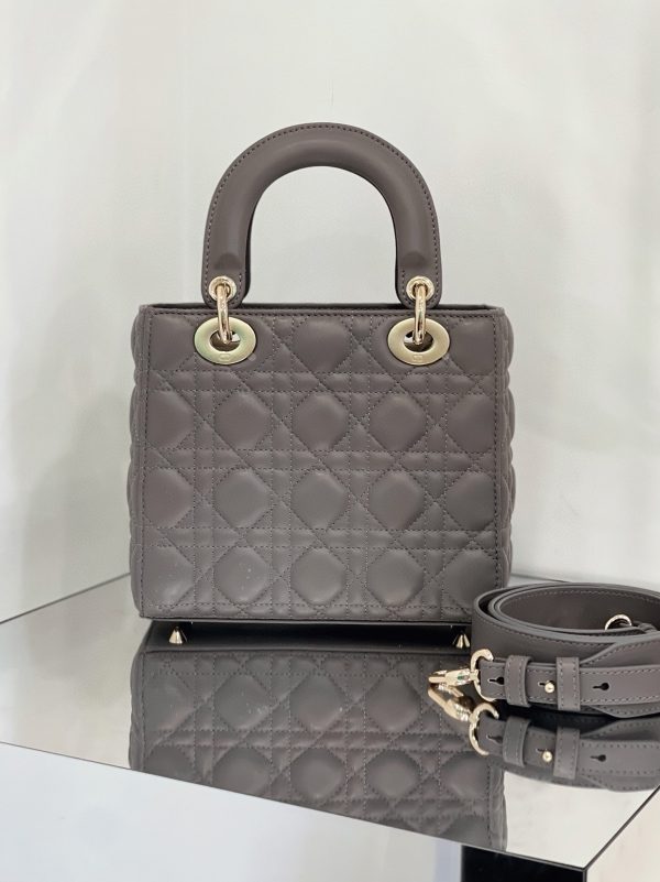 Fausse Petit Sac Lady Dior My ABCDior en gris acier – Image 5