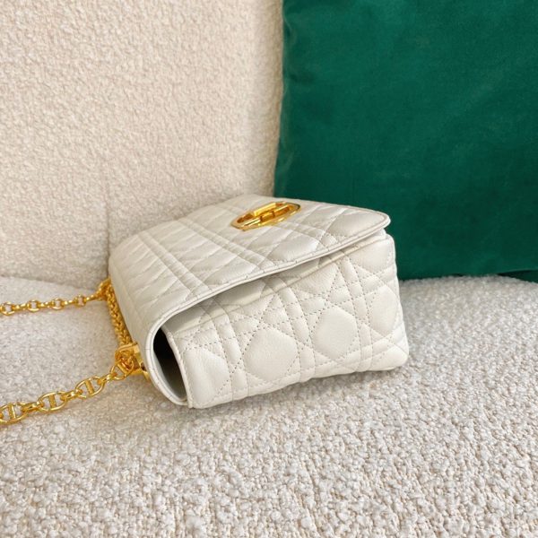 Réplique Sac Dior Caro Large en blanc – Image 10