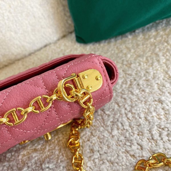 Fausse Micro Sac Dior Caro en rose – Image 4