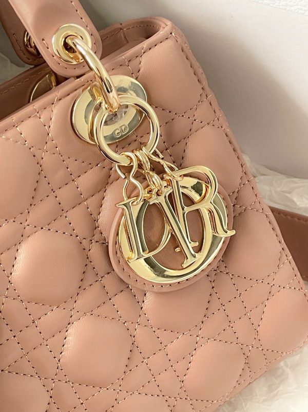 Imitation Petit Sac Lady Dior My ABCDior en rose poudré – Image 8