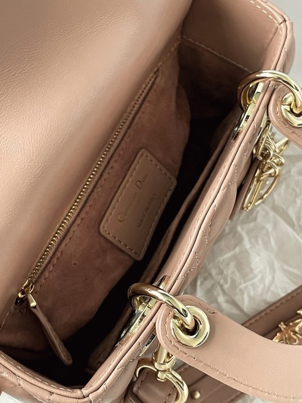 Imitation Petit Sac Lady Dior My ABCDior en rose poudré – Image 7
